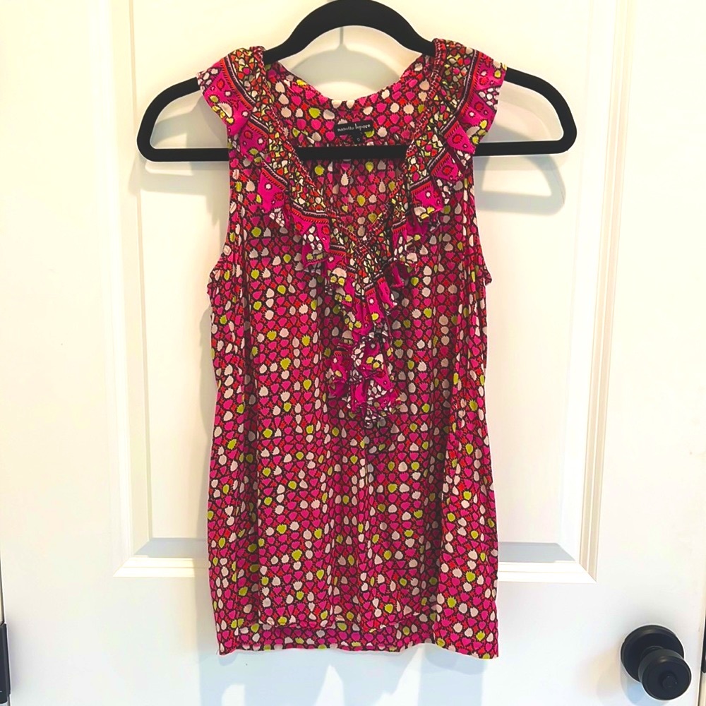 New Nanette Lepore patterned blouse size 0